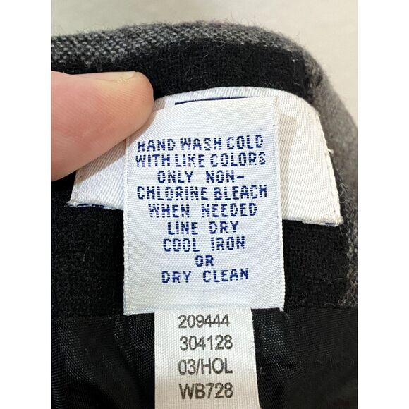 Gap Factory Womens Size 8 Skirt A-Line Wool Blend Plaid Check Red Gray Black - Picture 7 of 7